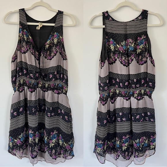 Free People Printed Chiffon Dress - Picture 2 of 5